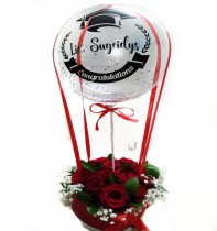caja floral de graduacion
